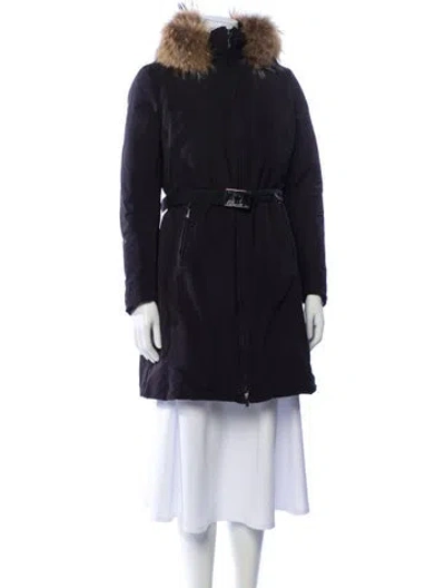 Pre-owned Moncler Down Coat In Black