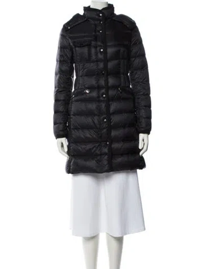 Pre-owned Moncler Down Coat In Black
