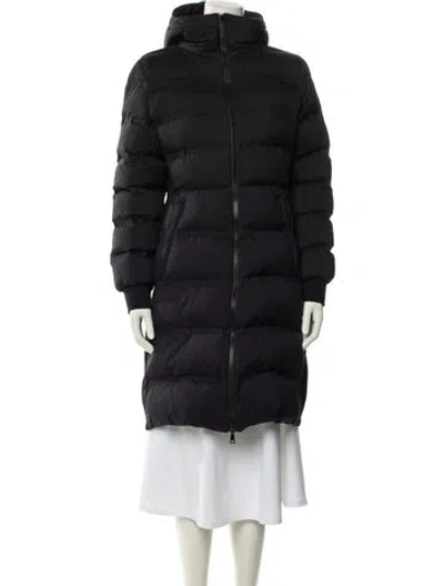 Pre-owned Moncler Down Coat In Black