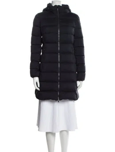 Pre-owned Moncler Down Coat In Black