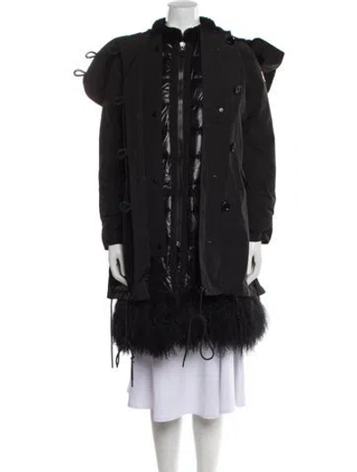 Pre-owned Moncler Down Coat In Black