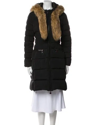 Pre-owned Moncler Down Coat In Black