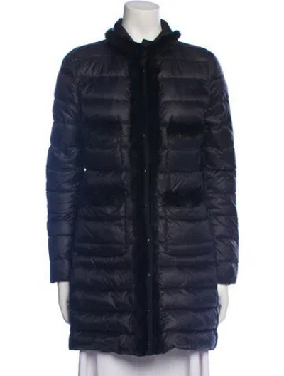 Pre-owned Moncler Down Coat In Black
