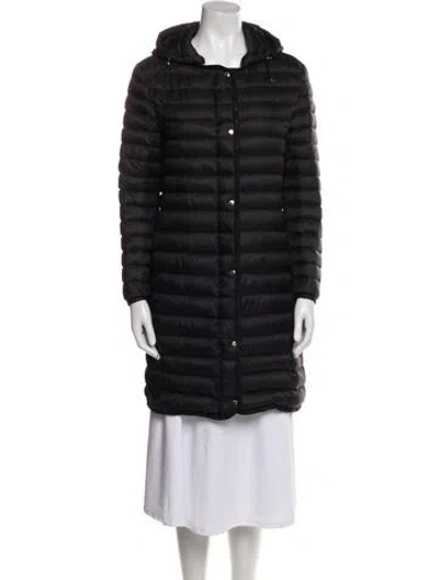 Pre-owned Moncler Down Coat In Black