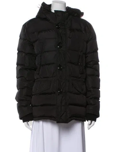 Pre-owned Moncler Down Coat In Black