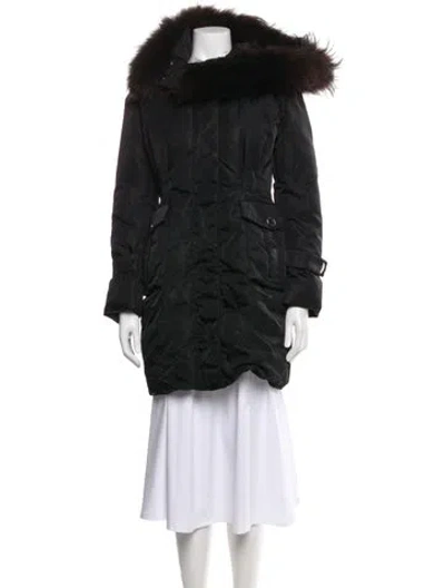 Pre-owned Moncler Down Coat In Black