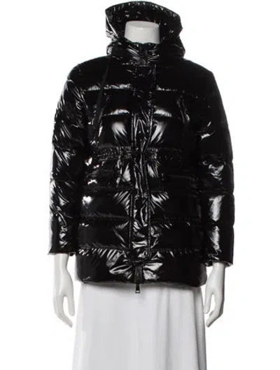 Pre-owned Moncler Down Coat In Black