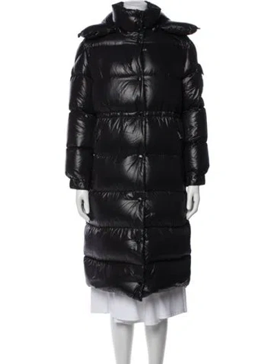 Pre-owned Moncler Down Coat In Black