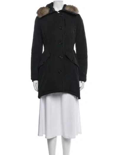 Pre-owned Moncler Down Coat In Black