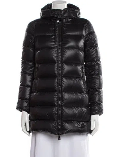 Pre-owned Moncler Down Coat In Black