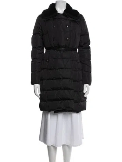 Pre-owned Moncler Down Coat In Black