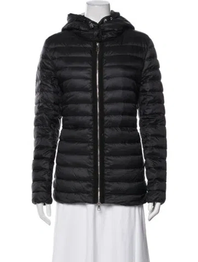 Pre-owned Moncler Down Coat In Black