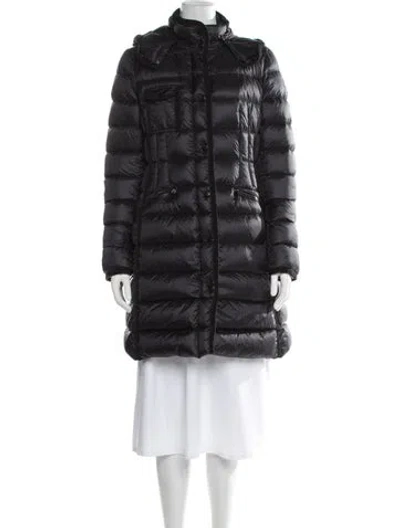 Pre-owned Moncler Down Coat In Black