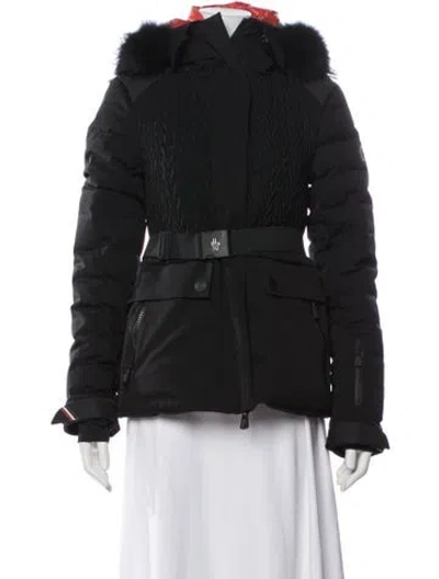 Pre-owned Moncler Down Coat In Black