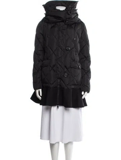Pre-owned Moncler Down Coat In Black