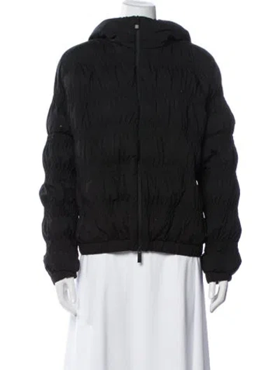 Pre-owned Moncler Down Coat In Black