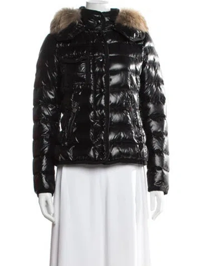 Pre-owned Moncler Down Coat In Black