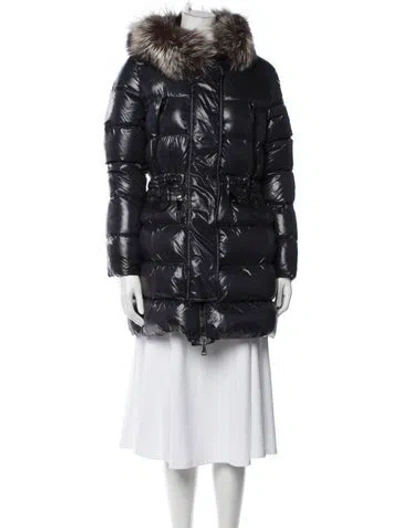 Pre-owned Moncler Down Coat In Black
