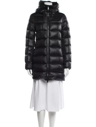 Pre-owned Moncler Down Coat In Black