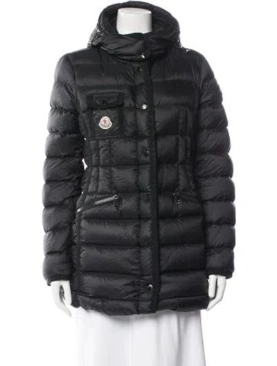 Pre-owned Moncler Down Coat In Black