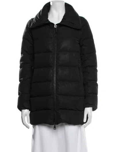 Pre-owned Moncler Down Coat In Black