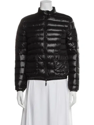 Pre-owned Moncler Down Coat In Black