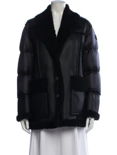 Pre-owned Moncler Down Coat In Black