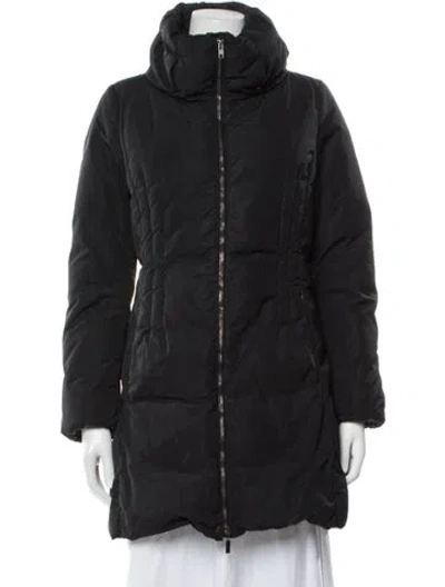 Pre-owned Moncler Down Coat In Black