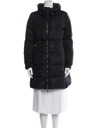 Pre-owned Moncler Down Coat In Black