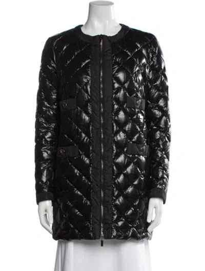Pre-owned Moncler Down Coat In Black