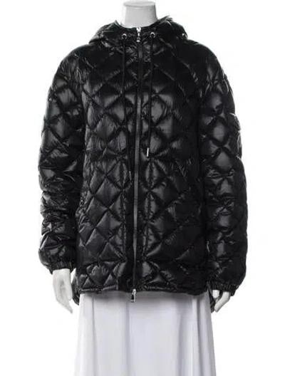 Pre-owned Moncler Down Coat In Black
