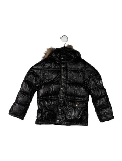 Pre-owned Moncler Babies' Down Coat In Black