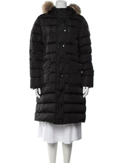 Pre-owned Moncler Down Coat In Black