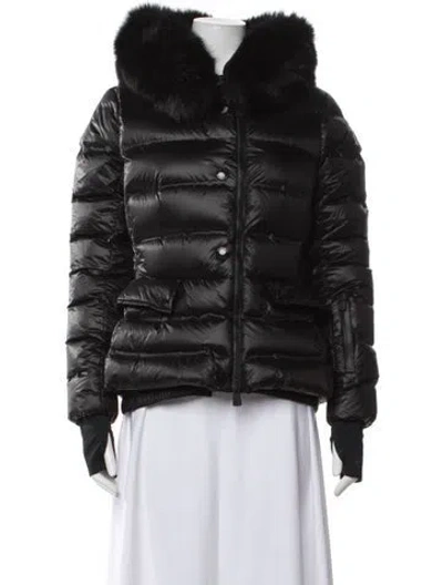 Pre-owned Moncler Down Coat In Black