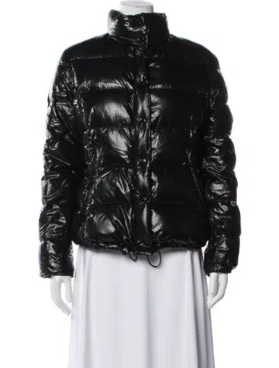Pre-owned Moncler Down Coat In Black