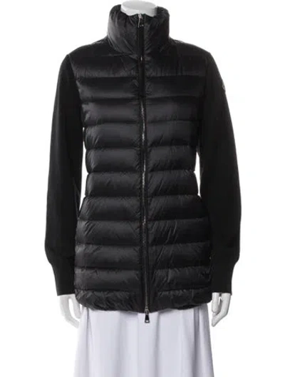 Pre-owned Moncler Down Coat In Blue