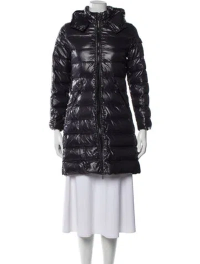 Pre-owned Moncler Down Coat In Blue