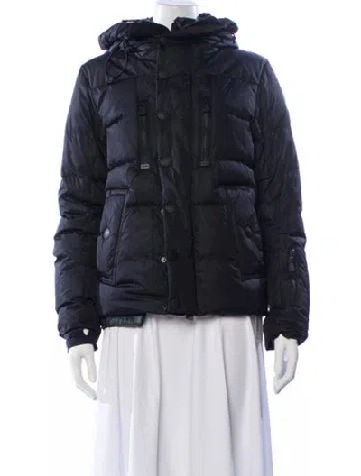 Pre-owned Moncler Down Coat In Blue