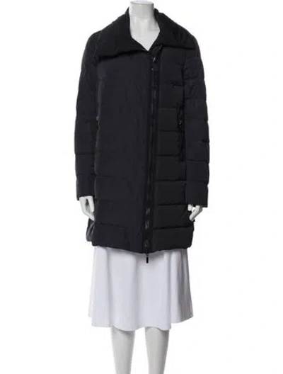 Pre-owned Moncler Down Coat In Blue