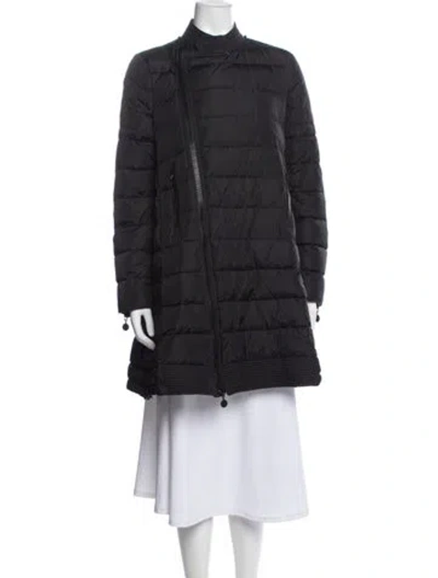 Pre-owned Moncler Down Coat In Blue