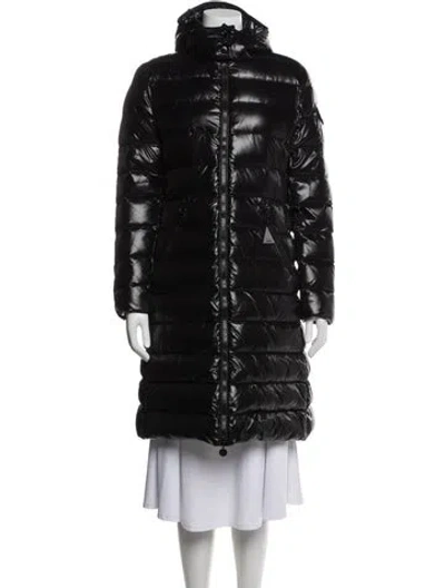Pre-owned Moncler Down Coat In Blue