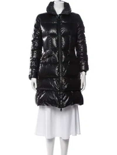 Pre-owned Moncler Down Coat In Blue