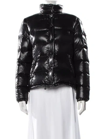 Pre-owned Moncler Down Coat In Blue