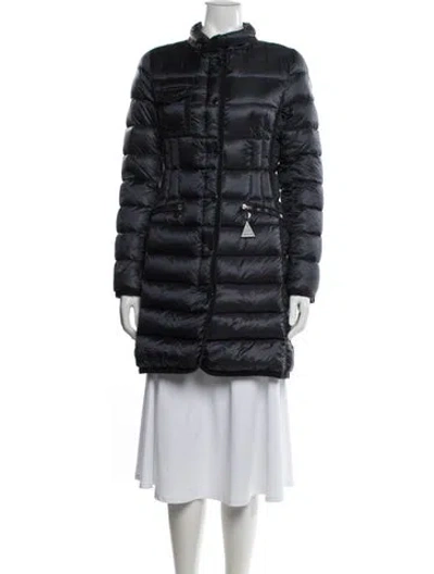 Pre-owned Moncler Down Coat In Blue