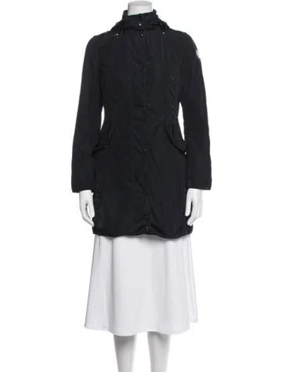 Pre-owned Moncler Down Coat In Blue