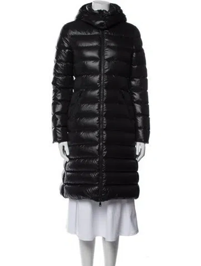 Pre-owned Moncler Down Coat In Blue