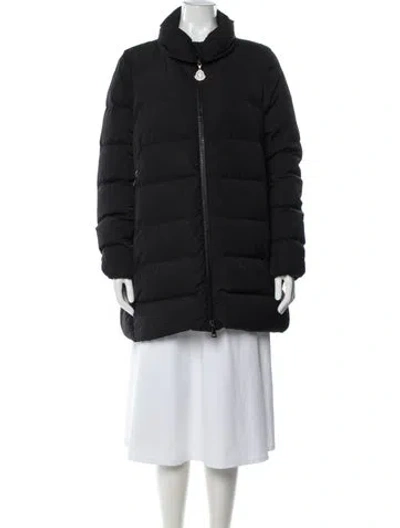 Pre-owned Moncler Down Coat In Blue