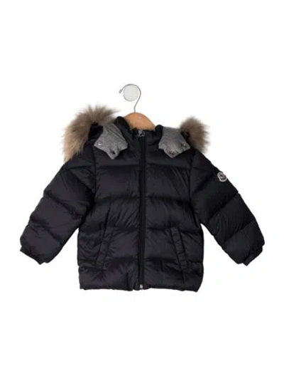 Pre-owned Moncler Babies' Down Coat In Blue