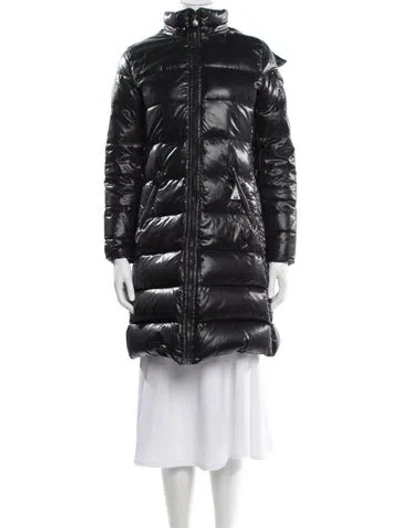 Pre-owned Moncler Down Coat In Gray