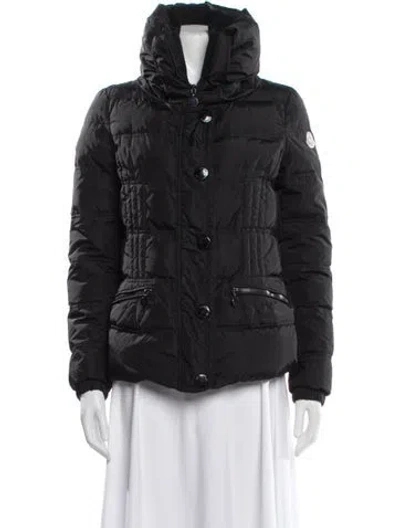 Pre-owned Moncler Down Coat In Gray